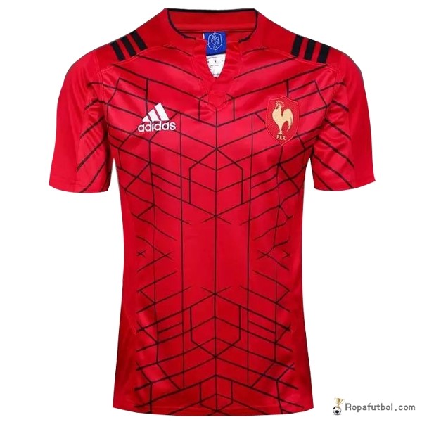 Camiseta Rugby Francia Replica Segunda Ropa 2016/17 Rojo